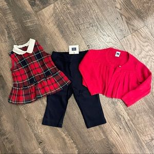 3 pc Janie Jack Holiday Set